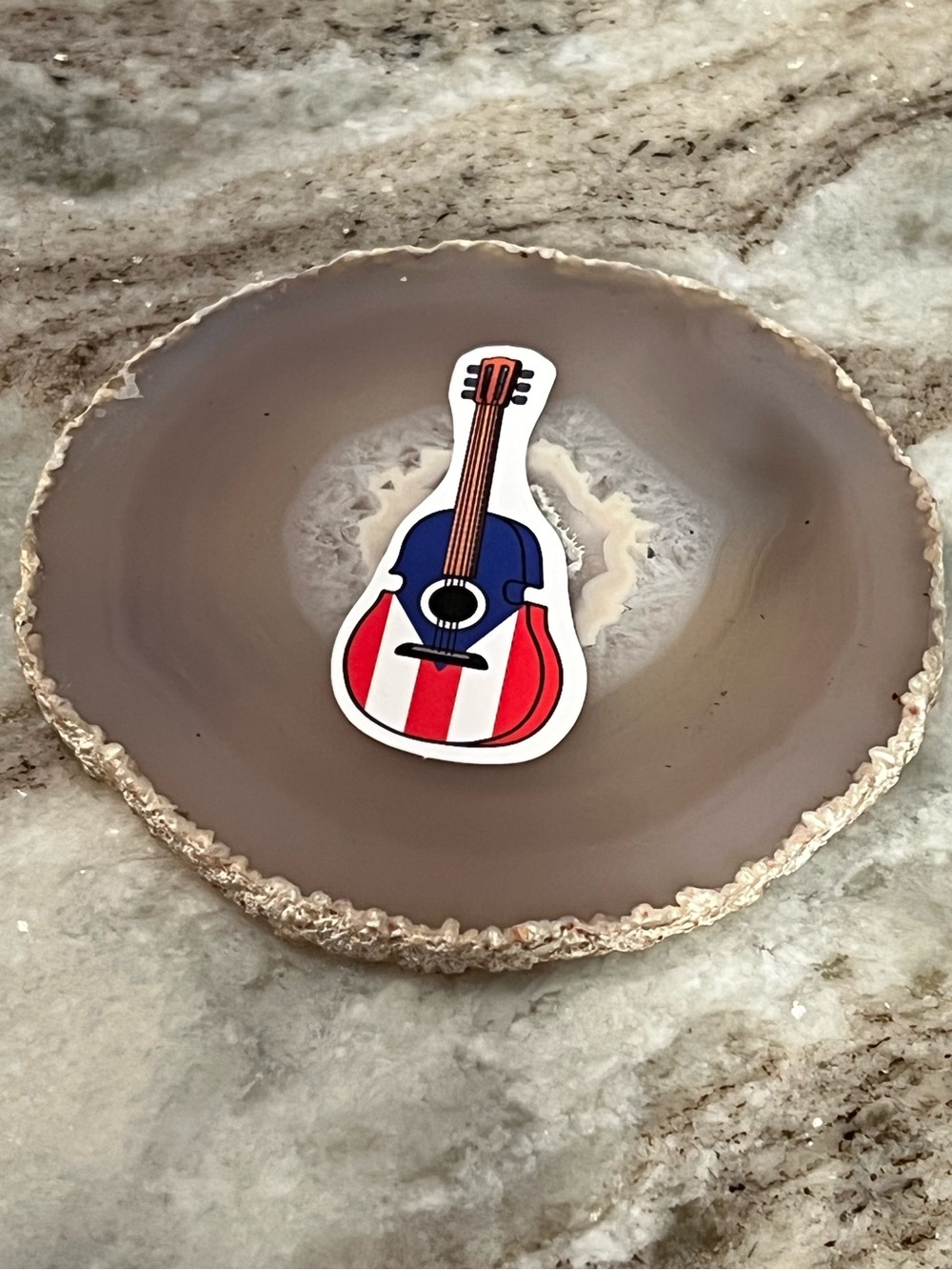 $5/10 - Puerto Rican Flag Guitar Sticker